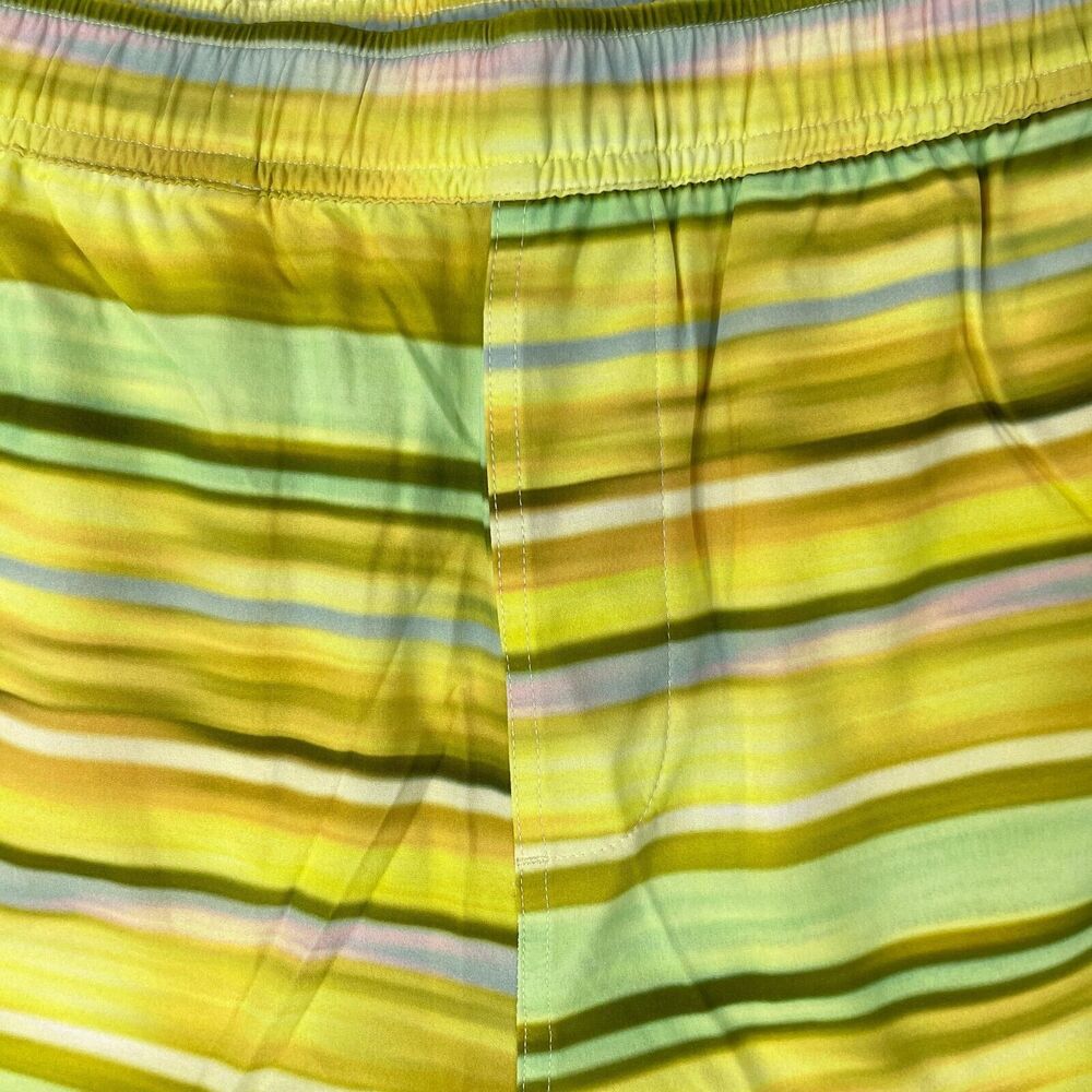 Outdoor Voices Shorts Mens Large Yellow Wildflower Haze Zephyr 5" Short Striped - Picture 2 of 12